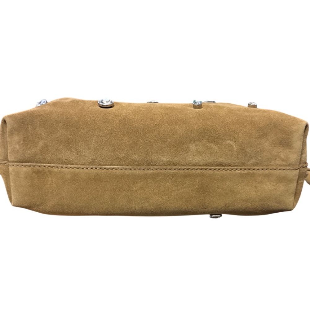 VERONICA BEARD Small Crystal-Studded Suede Clutch Bag - Picture 4 of 10